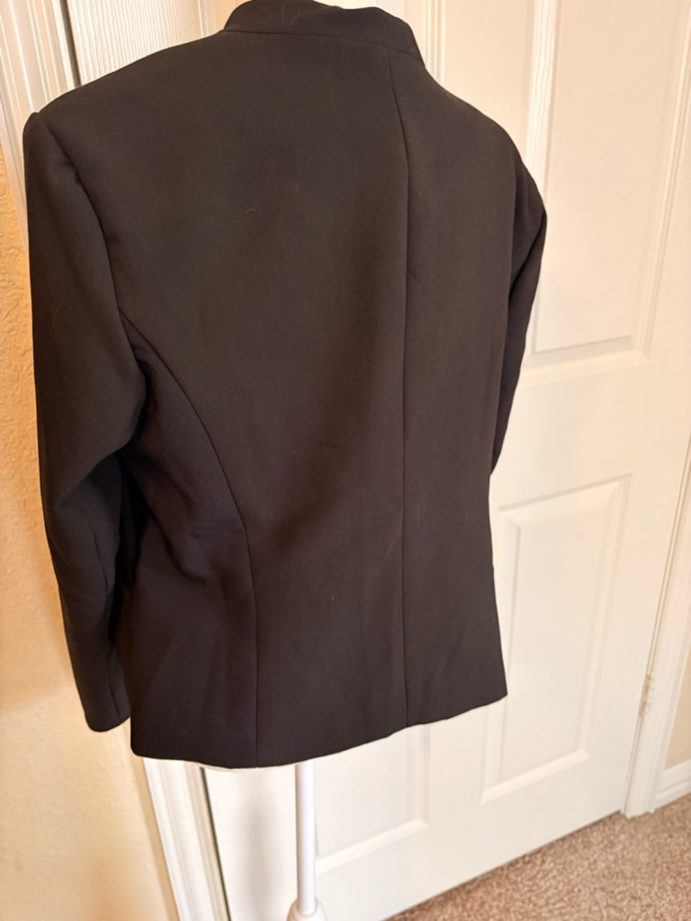 Halogen Black Collarless Open-Front Blazer - Picture 4 of 7